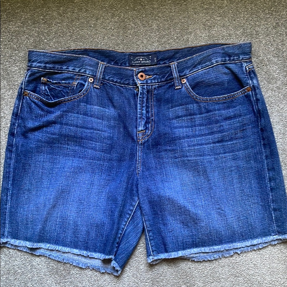 Lucky Brand Blue Jean Shorts Classic Cut-Off Style